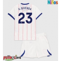 Camiseta Chelsea Geovany Quenda #23 Tercera Equipación para niños 2026-27 manga corta (+ pantalones cortos)